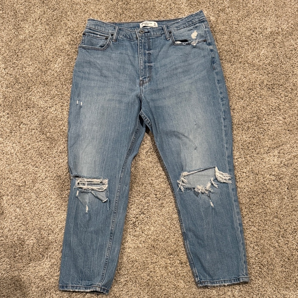 Abercrombie & Fitch Light Blue High Rise Jeans